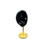 Maxbell Earring Display Stand Ear Model Stud Holder with Base for Birthday Showcase Black Right