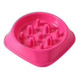 Maxbell Slow Feeder Dogs Bowl Non Slip Anti Choking for Medium Sized Dogs Pink