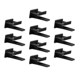 Maxbell 10Pcs Hat Hooks for Wall, Hat Rack Multifunctional Hat Storage Durable Black