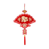 Maxbell Traditional Chinese New Year Decorations with Tassel Spring Festival Decor StyleD