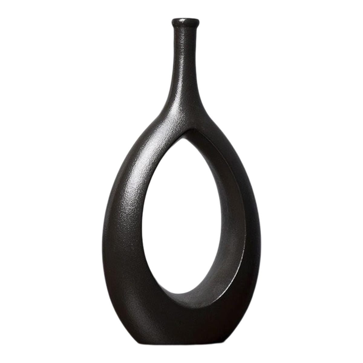 Maxbell Flower Pot Hollow Design Minimalist Ceramic Vase for Decor Tabletop Home