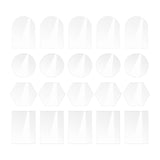 Maxbell 20Pcs Assorted Blank Name Plate Party Dining Food Signs Acrylic Place Cards