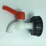 Maxbell 1 Pc PVC Thick Thread Connector Adapter Valve for Water Oil Ton Barrel,DN20