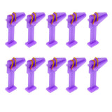 Max 10pcs/set Plastic Nail Repair Clip Nail Tips Reshape Tool Nail Pincher Purple