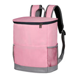 Maxbell Cooler Rucksack Insulated Soft Backpack Cooler for Men Women to Work Camping Pink