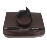 Max Maxb Square Massage Table Pillow Face Down Cradle Neck Support Cushion Brown