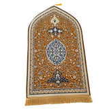 Maxbell Flannel Prayer Rug Floor Carpet for Living Room Travel for Men and Women