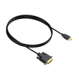 Maxbell DVI to HDMI Adapter Cable HDMI Male to Dvi-D Male for Desktops TV Monitors 1.5m