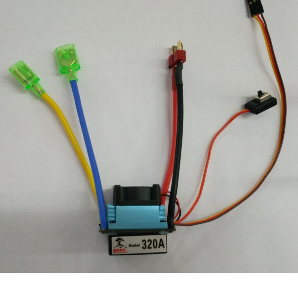 Max Maxb 1pc 320A Brushed ESC Electric 2 Mode Brake 5V for Boat Accessories T-Head