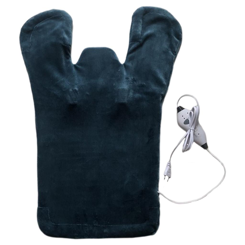 Maxbell Electric Heat Shawl Relief Massaging Heat Wrap Electric Heat Pad Blue