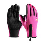 Maxbell Winter Gloves Windproof Insulated for Motorcycle Cycling Adults Unisex XXL Pink