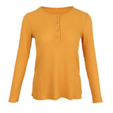 Maxbell Casual Solid Knitted Sweater Long Sleeve Pullover Blouse Sweatshirt S Yellow