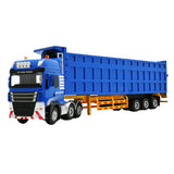 Maxbell Transporter Semi-trailer Model 1:50 Toy Kids Children Birthday Gifts Blue