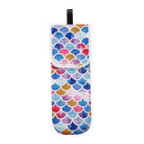 Maxbell Travel Water-resistant Curling Iron Holder Cover Bag Carrying Purple