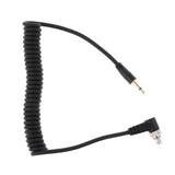 Max 2.5mm to Male Flash PC Sync Cable Cord with Screw Lock for Canon 7D 5D II 1D