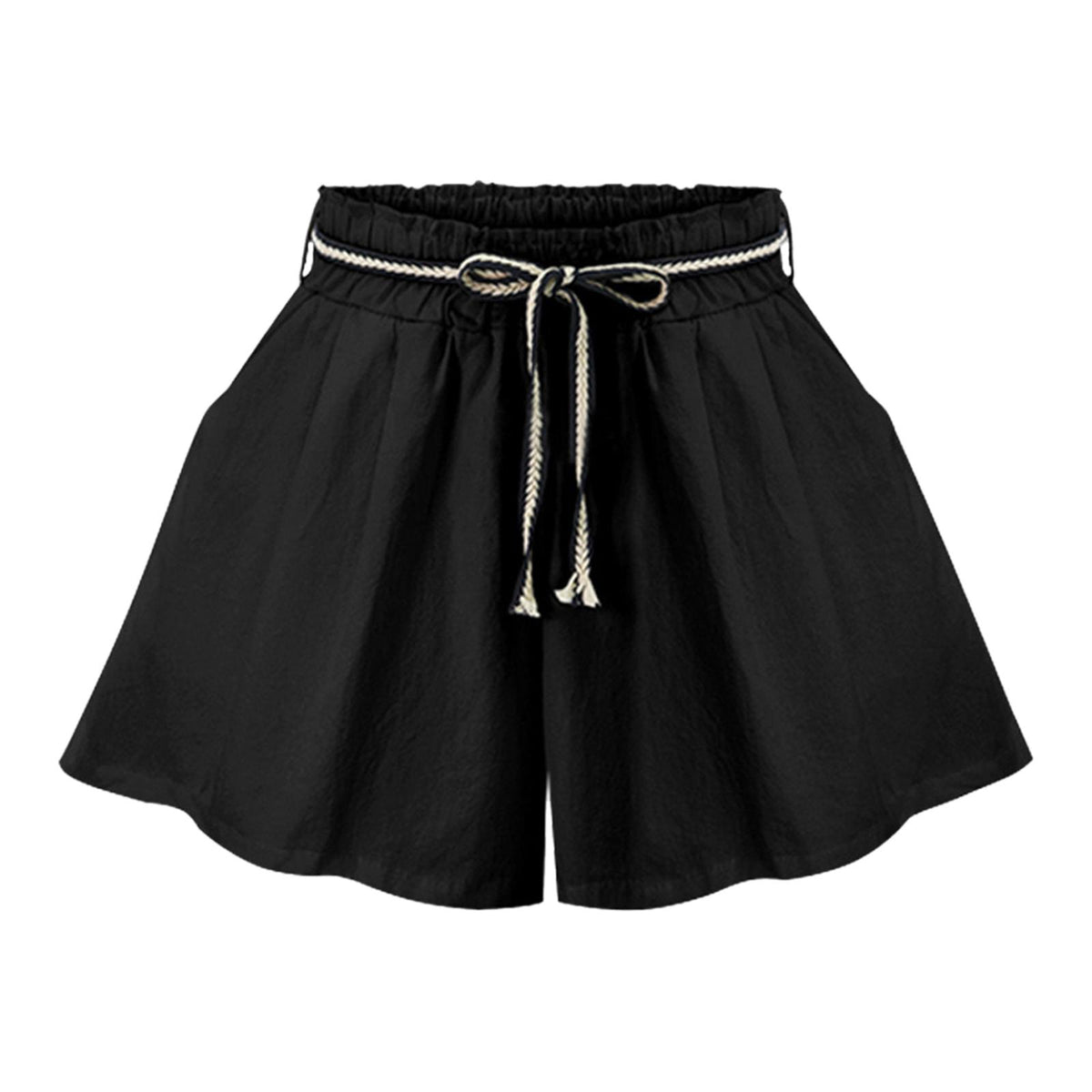 Maxbell Women Summer Shorts Ladies Leisure Shorts for Beach Outdoor Indoor Black XL