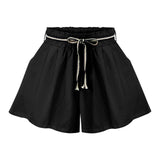 Maxbell Women Summer Shorts Ladies Leisure Shorts for Beach Outdoor Indoor Black XL