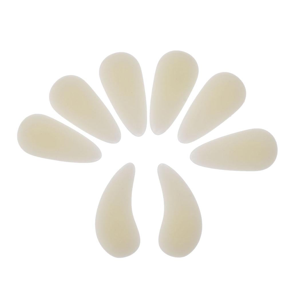 Maxbell 8pcs Plastic Guzheng Finger Picks Nails Set for Kids Children Beige S