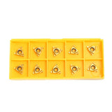 Maxbell 10pcs 1/4'' 11ER A60 Carbide Insert Blade for CNC Lathe Cutting Turning Tool