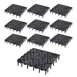 Maxbell 10Pcs Fish Tank Bottom Filter Plate Suction Filter Plate Black