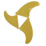 Maxbell Stand up Paddle Board Fin 3Pcs/Set Surfboard Fins for Surfboard Repair Parts Yellow