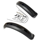 Maxbell Bike Mudguard Front Rear Set Components for Mountain Bike Traveling Outdoor Black