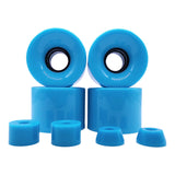 Maxbell 4 Pieces Skateboard Wheels 78A Hardness Durable PU Damping Wheel Replacement Blue