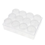 Max 20g 12 Slots Storage Box Case Organizer Carfts Jewelry Container Clear