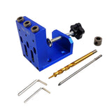 Max Maxb Pocket Hole Jig Locator Woodworking Tool For 10-40mm Wood Board Blue