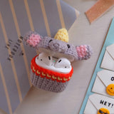 Max Knitting Wool Earphone Cover Built-in Silicone Case for AirPods Elephant