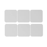 Max Maxb 6 Pieces Self-adhesive Square Mirror Wall Stickers Decal #4 20x20cm Silver