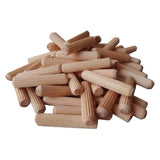 Max 100Pcs Wooden Dowel Rods Craft Dowels for DIY Woodworking Project 10x60mm