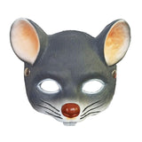 Maxbell 3D Mouse Half Face Mask Costume Cosplay Masquerade Easter Rat Animal Mask Deep Gray