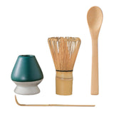 Maxbell Japanese Matcha Tea Set Exquisite Workmanship for Office Friends Gifts Green