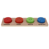 Maxbell Wooden Geometric Shape Puzzles Color Shape Sorter Kids Educational Toy A