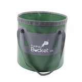 Maxbell Collapsible Bucket Foldable Water Bucket Water Container for Camping Boating Green