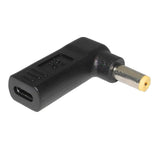 Max Type-c Female to 5.5*1.7mm Male 90 Degree Angle w/PD Chip DC Laptop Charger
