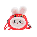 Maxbell 3D Girls Shoulder Bag Plush Purse Cosplay Handbag Wallet Women Bunny Bags Style B