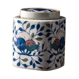 Maxbell Decorative Porcelain Jar Oriental Style Figurine Coffee Table Tea Canister Style A