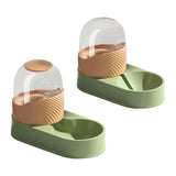 Maxbell Automatic Pet Feeder Dispenser Set Dogs Cats Food Feeder and Water Dispenser Green