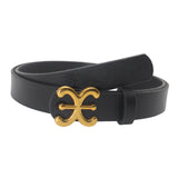 Maxbell Women Belt PU Leather Waist Belt Clothing Decoration for Pants Trouser Party Black