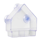 Maxbell Bird Feeder Window Hanger with Suction Cups Acrylic Feeder Food Dispenser