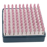 Max 100PCS Bullet Shaped Point Grinding Stones Set Abrasive Mandrel Tool 6mm