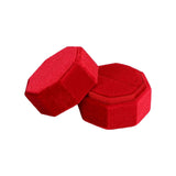 Maxbell Ring Box Holder Case Elegant and Luxurious Display Box for Engagement Gifts Red