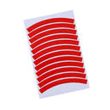 Maxbell Reflective Stickers Tire Applique Wheel Decals for Bikes Outdoor Accessories red