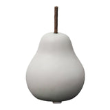 Maxbell Nordic Ceramic Pear Figurine Collectible Statue for Home Cabinet Decoration White 6.5cmx11cm