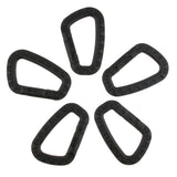 Maxbell 5Pcs Outdoor Carabiners Backpack Hook Snap Keychain D-Ring Buckle black