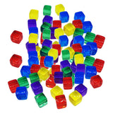 Max 100pcs 10mm Colorful Dices Cube Board Games for Party KTV Toys Multicolor