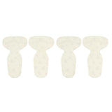 Max 2 Pairs Thickening Skid Proof Back Foot Pads Insoles for High Heels Yellow