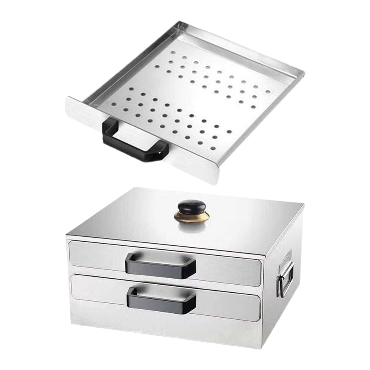 Maxbell Rice Roll Machine Steamed Vermicelli Roll Steamer Machine for Home Use 3 Flat Drawers